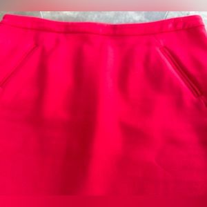 Loft Red knit pencil skirt. Size 8.